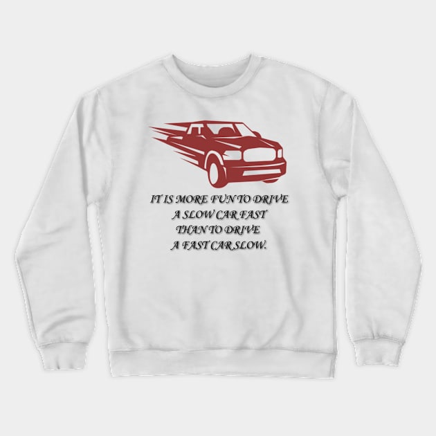 Car Crewneck Sweatshirt by SJ Designs